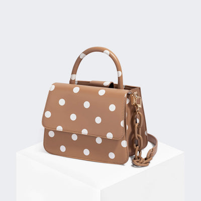 House Of Want NEWBIE Satchel Polka Dot - front